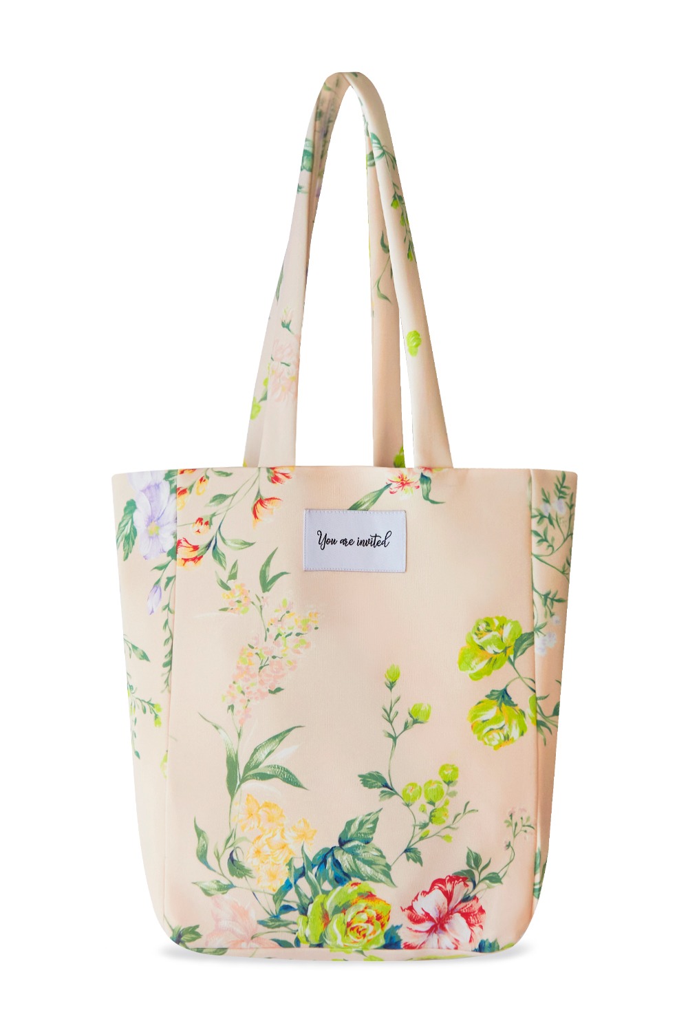 Flower party daily bag (Peach beige)
